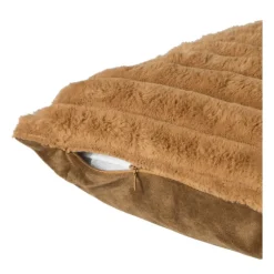 Xenos Kussens-Kussen rib - bruin - 45x45 cm