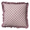 Xenos Kussens-Kussen ruffles - roze - 45x45 cm