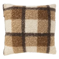 Xenos Kussens-Kussen ruit - bruin - 45x45 cm