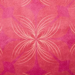 Xenos Kussens-Kussen velvet bloem - rood/roze - 45x45 cm