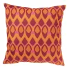 Xenos Kussens-Kussen velvet wieber - roze/oranje - 45x45 cm