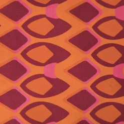 Xenos Kussens-Kussen velvet wieber - roze/oranje - 45x45 cm