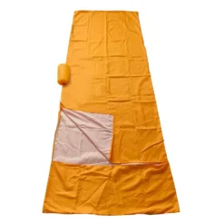 Xenos Slaapzakken-Lakenzak - oranje - polyester - 80x220 cm