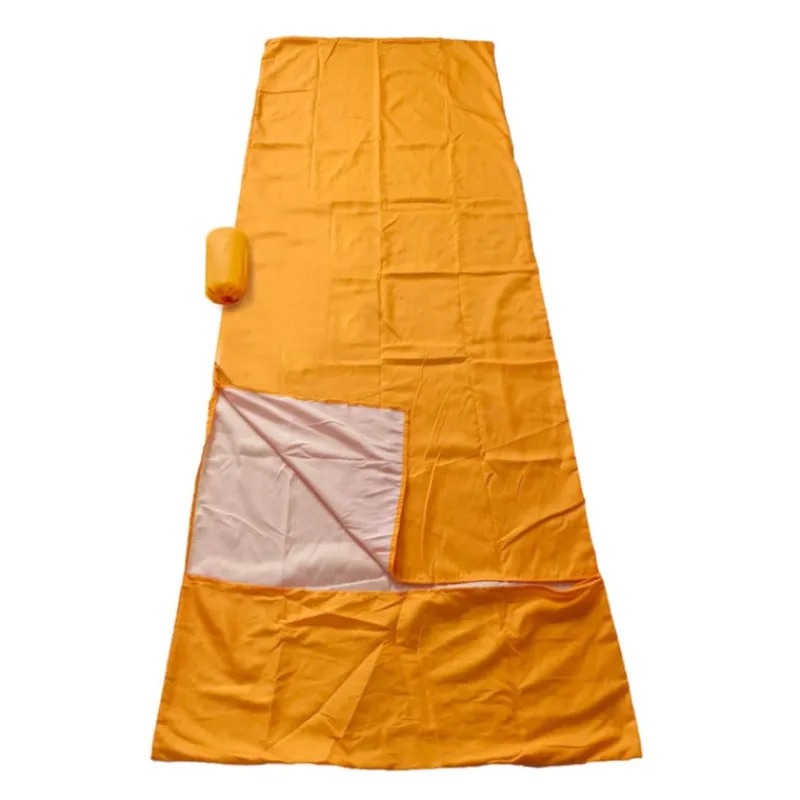 Xenos Slaapzakken-Lakenzak - oranje - polyester - 80x220 cm