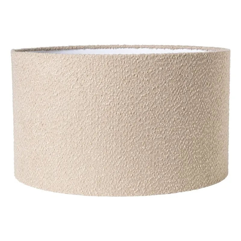 Xenos Lampenkappen-Lampenkap bouclé - beige - ø45x26 cm