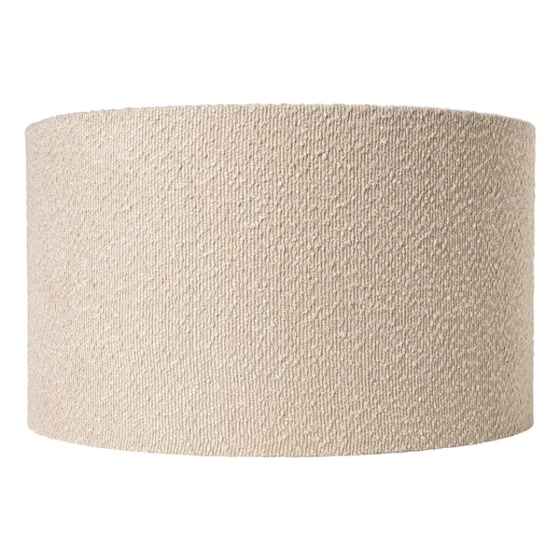 Xenos Lampenkappen-Lampenkap bouclé - beige - ø45x26 cm