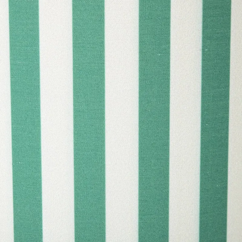 Xenos Lampenkappen-Lampenkap streep - groen/wit - ø24.5x17.5 cm