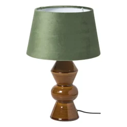Xenos Lampenkappen-Lampenkap taps klein - groen - ø23x14 cm