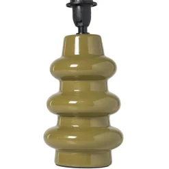 Xenos Lampenvoeten-Lampvoet lagen - groen - ø11.2x18 cm