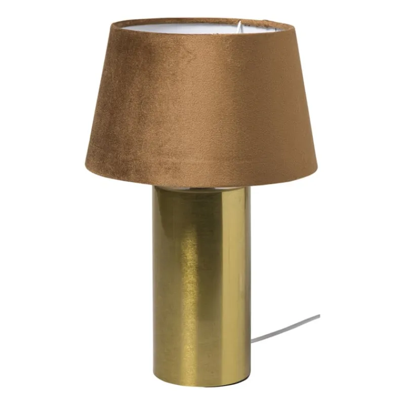 Xenos Lampenvoeten-Lampvoet shiny - goudkleurig - ø9.8x27 cm
