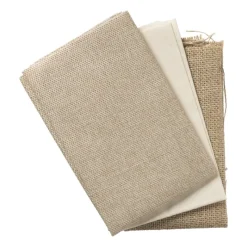 Xenos Knutselspullen-Lapjesstof polyester - bruin - 50x40 cm