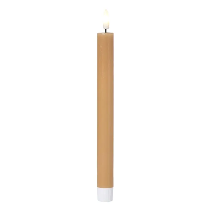 Xenos Led Kaarsen-LED dinerkaars - geel - ø2.2x24.5 cm
