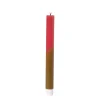 Xenos Led Kaarsen-LED dinerkaars duo - groen/roze - ø2.2x24.5 cm