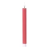 Xenos Led Kaarsen-LED dinerkaars rib - roze - ø2.2x24.5 cm