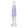 Xenos Kerstcadeaus|Led Lampen-LED glitterlamp - ø9.5x36 cm