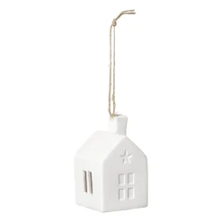 Xenos Kerstcadeaus|Kerstverlichting-LED kersthuisje wit - 7.5x4.5x4.5 cm - diverse varianten