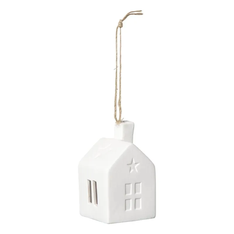 Xenos Kerstcadeaus|Kerstverlichting-LED kersthuisje wit - 7.5x4.5x4.5 cm - diverse varianten