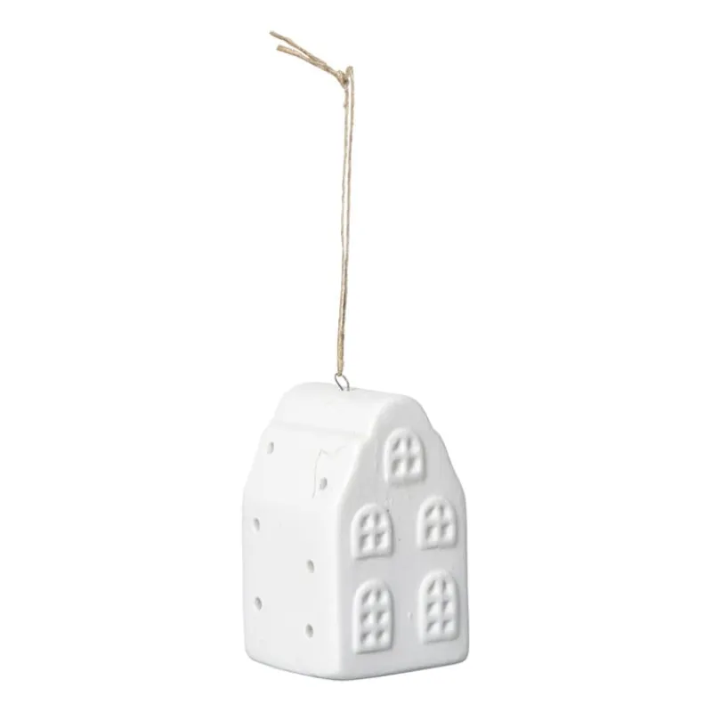 Xenos Kerstcadeaus|Kerstverlichting-LED kersthuisje wit - 7.5x4.5x4.5 cm - diverse varianten