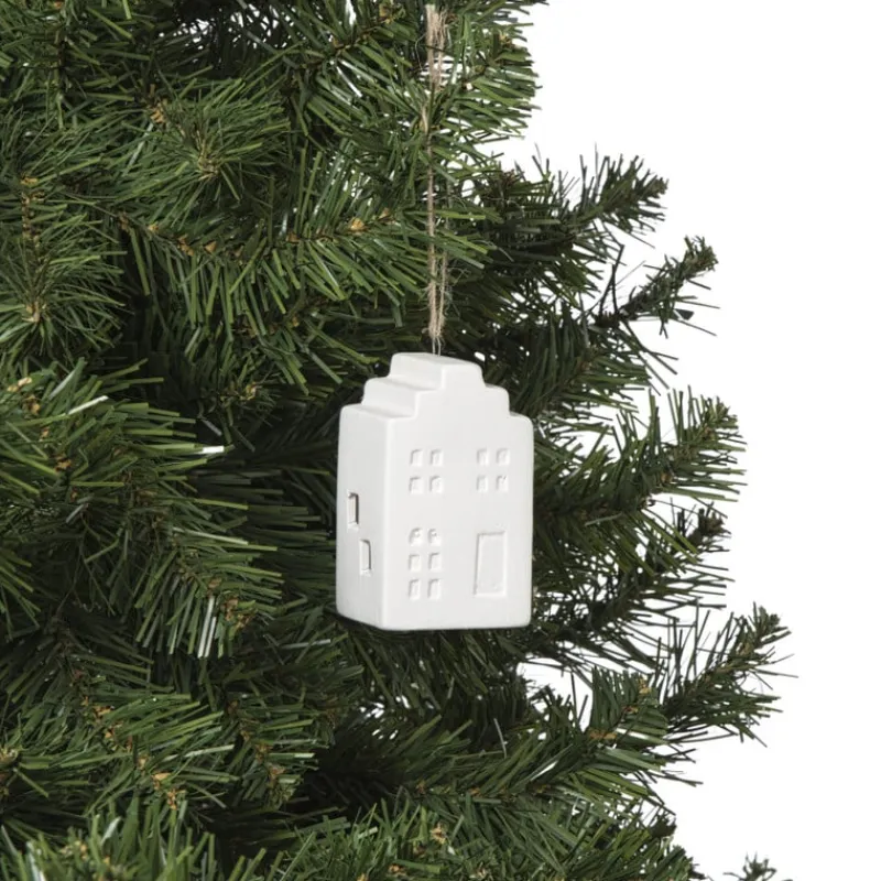 Xenos Kerstcadeaus|Kerstverlichting-LED kersthuisje wit - 7.5x4.5x4.5 cm - diverse varianten