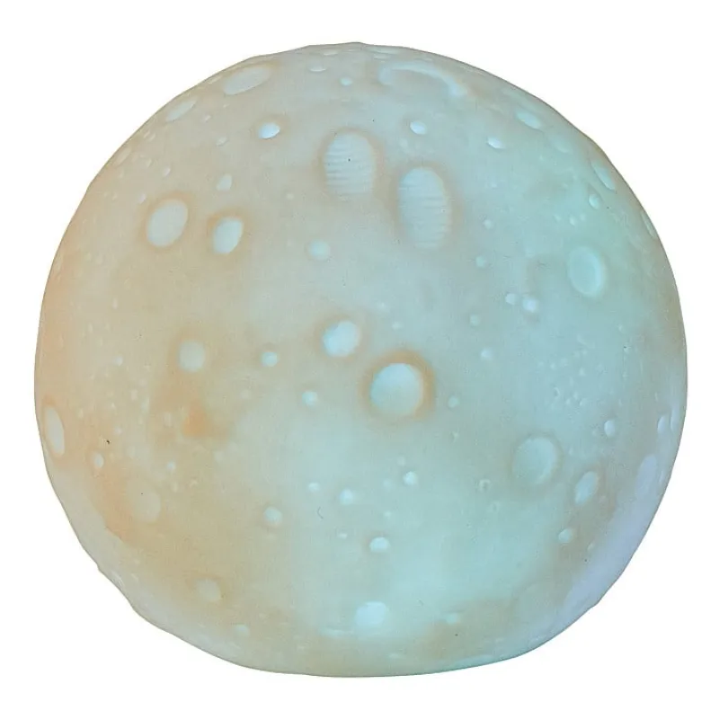 Xenos Kerstcadeaus|Led Lampen-LED lamp maan - met kleurovergang - ø8x7.5 cm