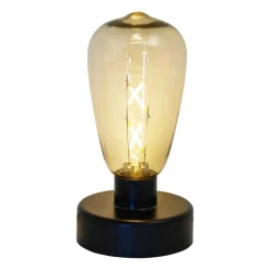 Xenos Led Lampen-LED lamp op batterij - ø7,5x15 cm