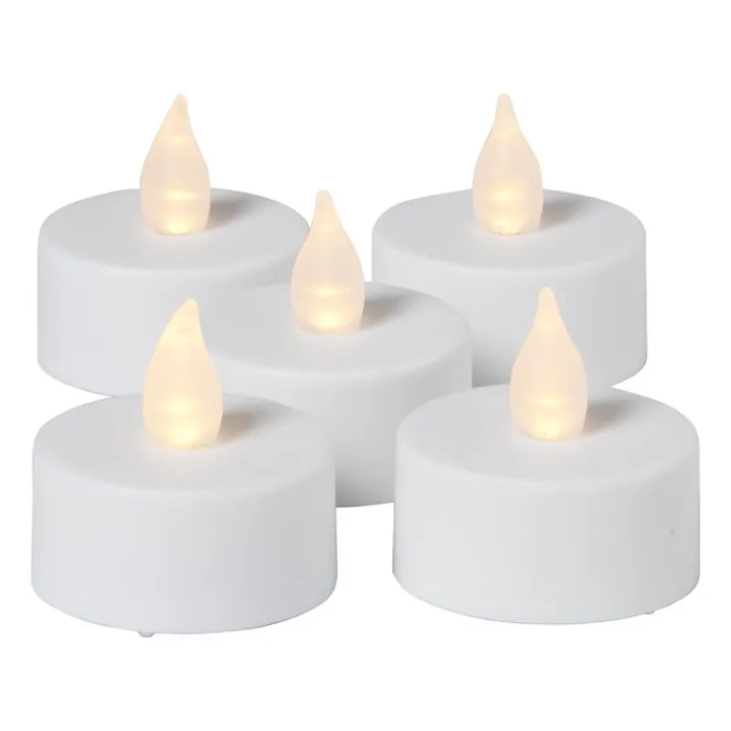 Xenos Led Kaarsen-LED waxinelichten - set van 5