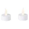 Xenos Led Kaarsen-LED waxinelichten - wit - set van 2 - 12x4x10 cm