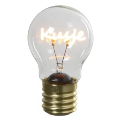 Xenos Led Lampen-Ledlampje kusje - oranje - ø7x12 cm