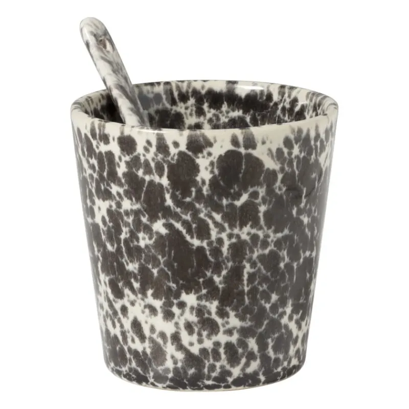 Xenos Lepels-Lepel Roots - zwart/wit - 12.7 cm