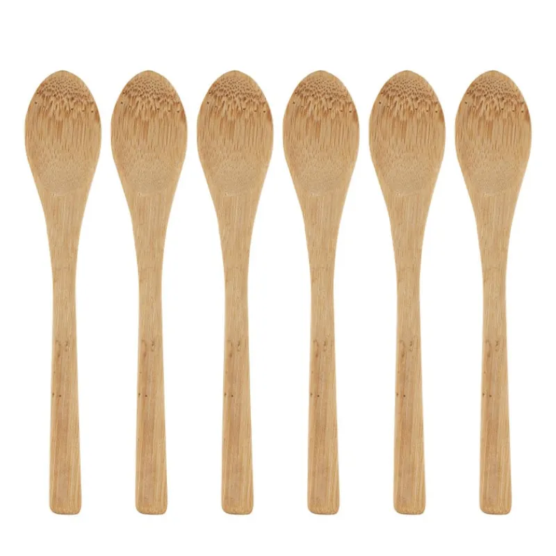 Xenos Lepels-Lepels bamboe - 13.5 cm - set van 6