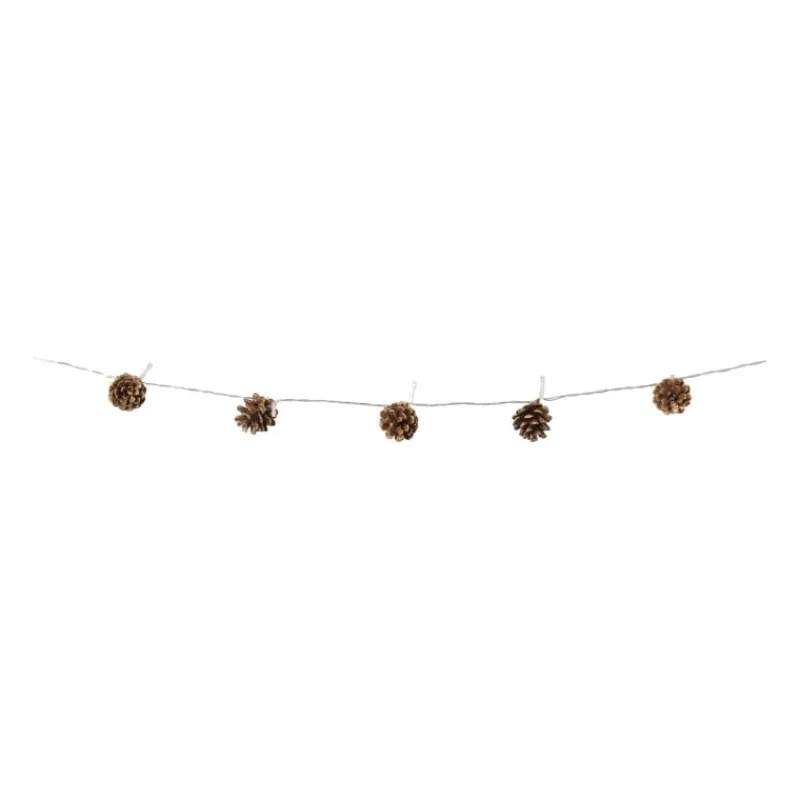 Xenos Lichtslingers-Lichtslinger dennenappels - bruin - 165 cm