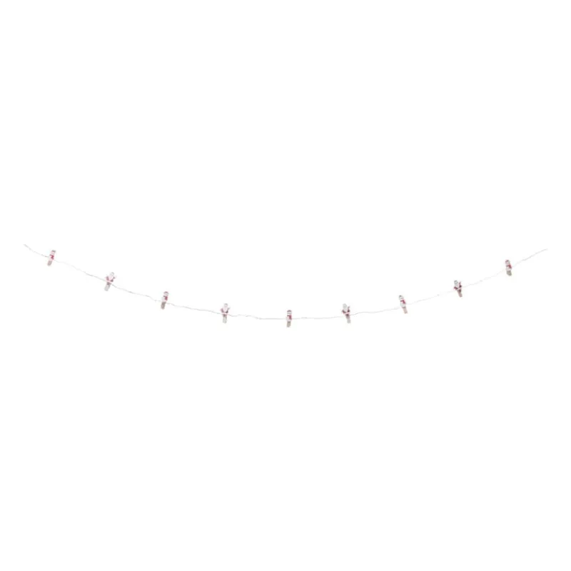 Xenos Kerstverlichting|Kerstslingers-Lichtslinger met knijpers kerst - 30 cm - diverse varianten