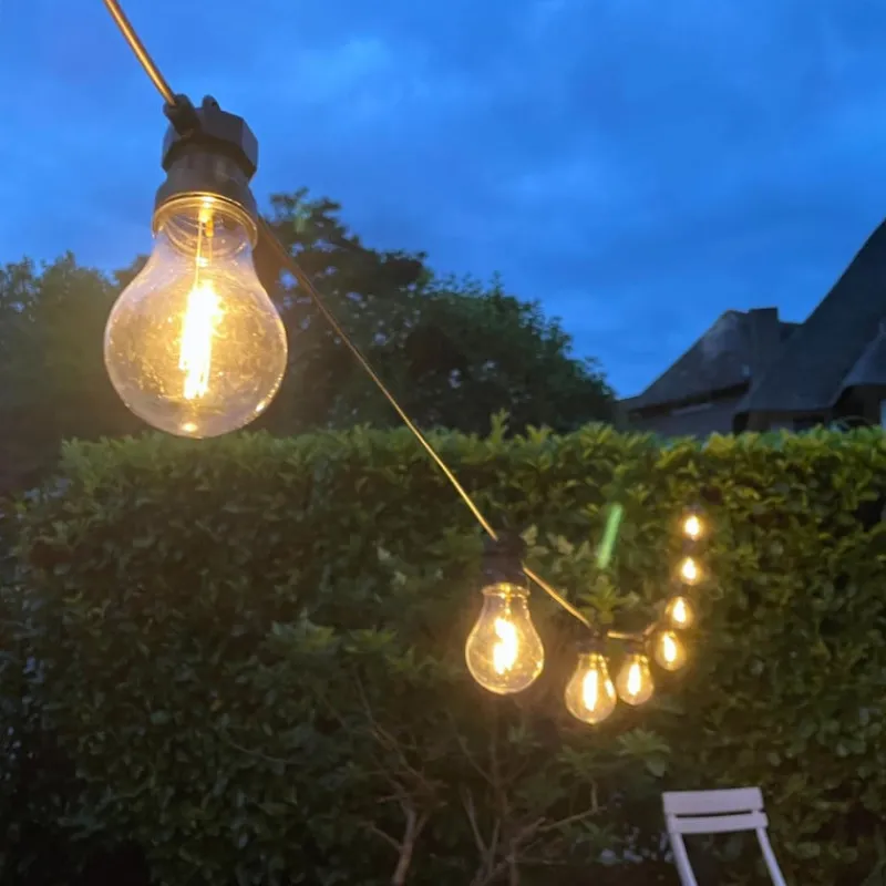 Xenos Lichtslingers-Lichtsnoer voor buiten - 10 LED lampen - 7.5 meter