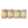 Xenos Knutselspullen-Lint - jute - set van 4