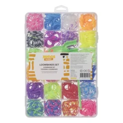 Xenos Knutselspullen-Loombands set - 3x20x13 cm
