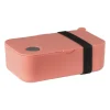 Xenos Broodtrommels-Lunchbox met elastiek - roze - 6.8x19x12 cm