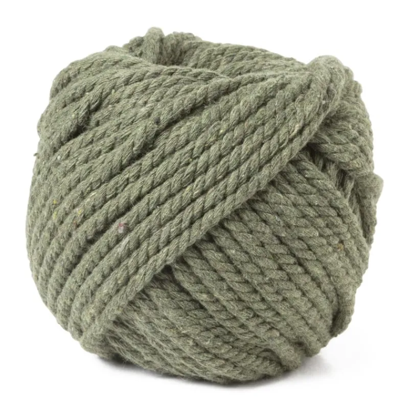 Xenos Garen|Knutselspullen-Macrame touw - groen - 40 meter