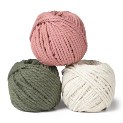 Xenos Garen|Knutselspullen-Macrame touw - groen - 40 meter
