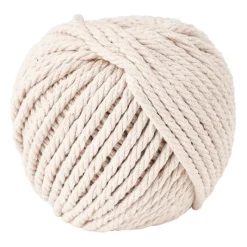 Xenos Garen|Knutselspullen-Macrame touw - naturel - 40 meter