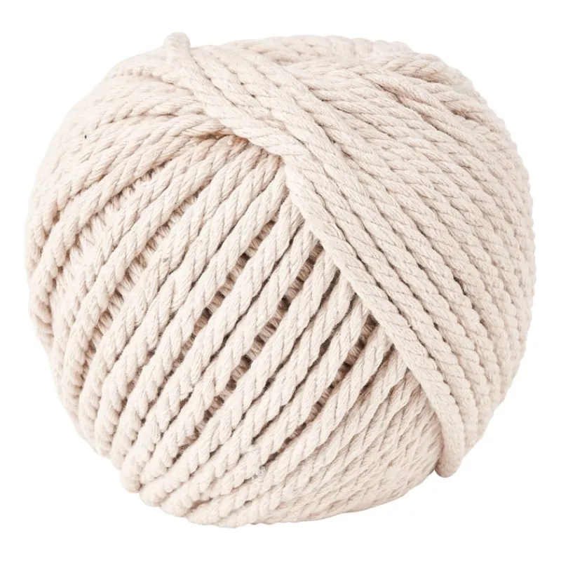 Xenos Garen|Knutselspullen-Macrame touw - naturel - 40 meter