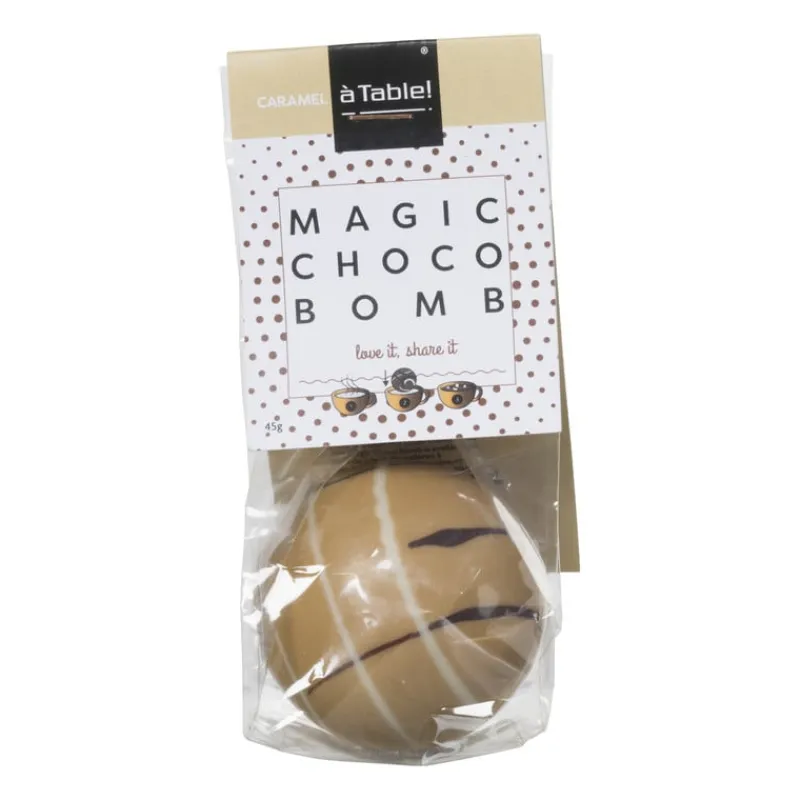 Xenos Chocolademelk|Kerstcadeaus-Magic choco bom - karamel - 45 gram