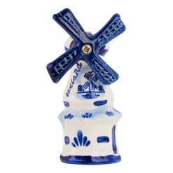 Xenos Holland Souvenirs-Magneet Hollandse molen - diverse varianten - blauw/wit