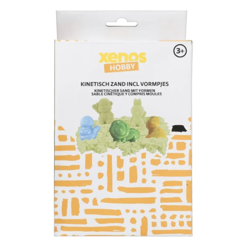 Xenos Knutselpakketten-Magnetisch zand - met vormpjes - diverse kleuren