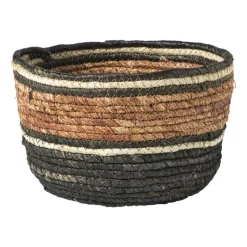 Xenos Manden|Manden-Mand gestreept - bruin/rood - ø23x15 cm