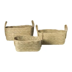 Xenos Manden|Manden-Mand Basix rechthoek - 16x35x25 cm - naturel