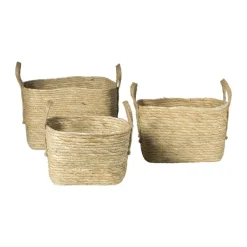 Xenos Manden|Manden-Mand Basix vierkant - 26x26x26 cm - naturel