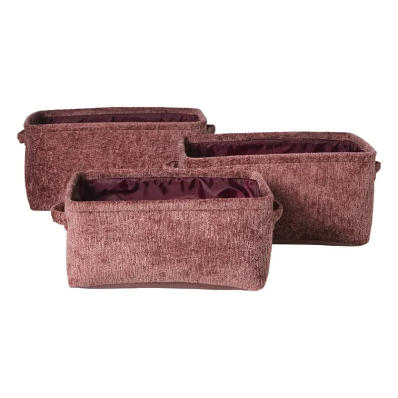 Xenos Manden|Manden-Mand chenille - rood - 33x23x16 cm
