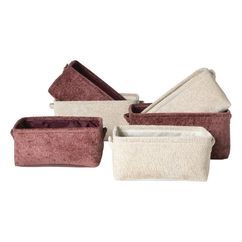 Xenos Manden|Manden-Mand chenille - rood - 33x23x16 cm