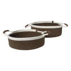 Xenos Manden|Manden-Mand colors laag - bruin/wit - ø27x9 cm