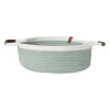 Xenos Manden|Manden-Mand colors laag - groen/wit - ø30x10 cm
